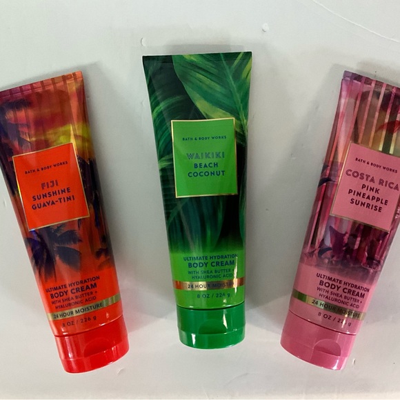 New-Bath & Body Works Multi- Ultimate Hydration Moisturizing Body Cream Set of 3 - Picture 1 of 4